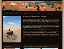 Tablet Screenshot of desert-tunisie.com